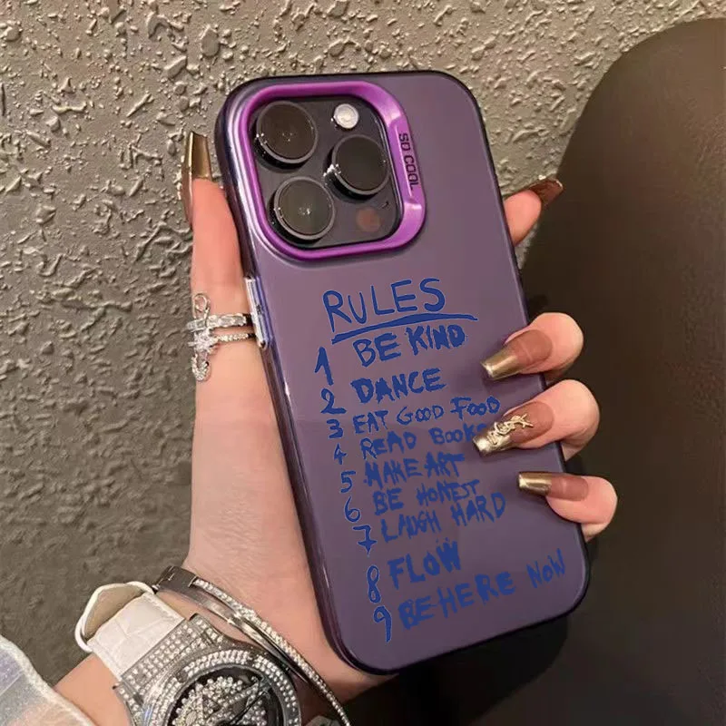 Colorful Maximalist More Amor Por Favor Design TPU Basic Phone Case Cover