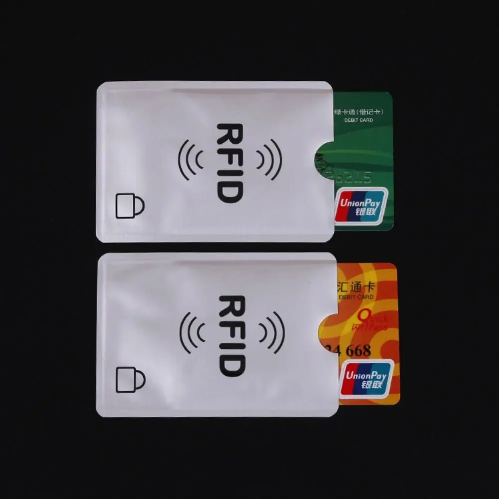 5pcs Colorful RFID Blocking Card Holder and Passport Protector Sleeves