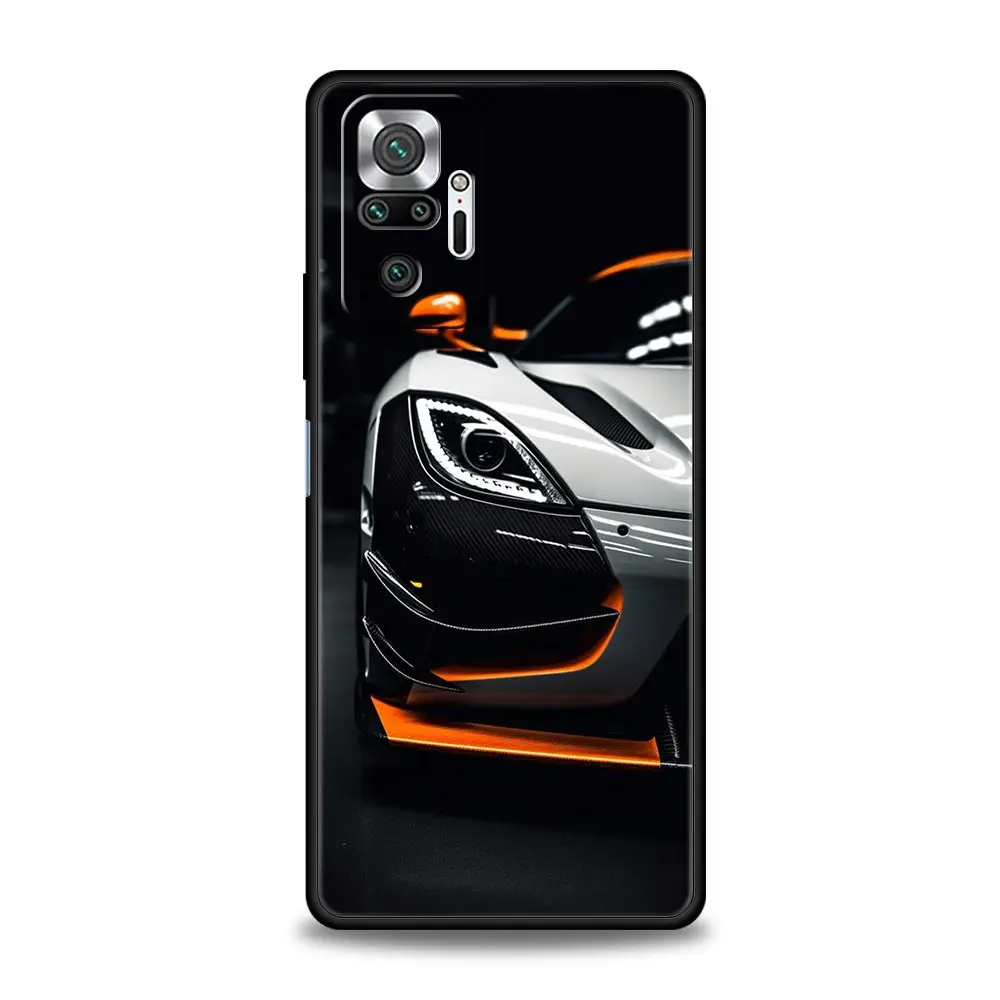 Sleek Super Car Sport Phone Case - Premium Black Cover