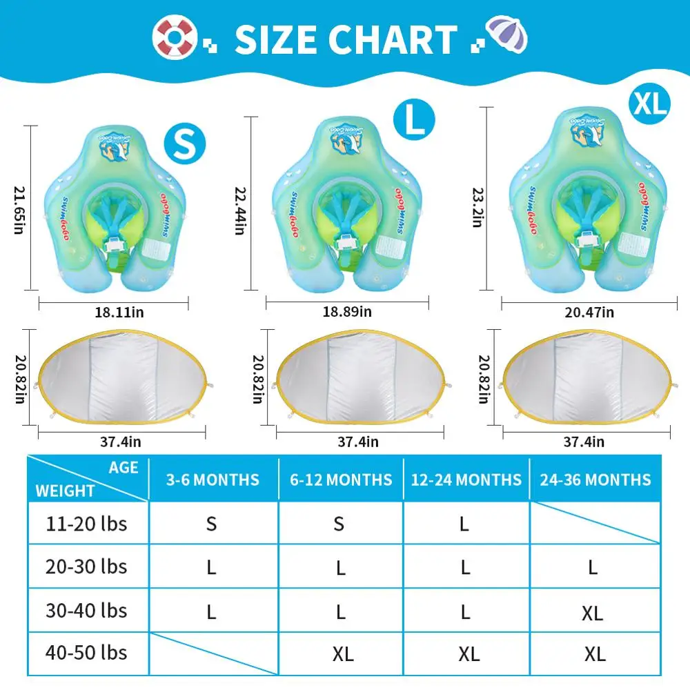 Baby Swimming Ring Float Kids Waist Inflatable Swim Pool Toys Infant Floater Lying Circle Ring Toddler Bathing Accessories