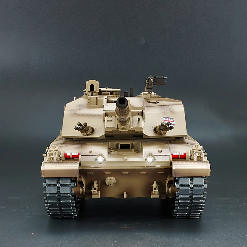 Henglong 1:16 3908 British Challenger II Rc Tank Simulated Sound Effect Metal Rocker Arm Military Tracked Vehicles 6