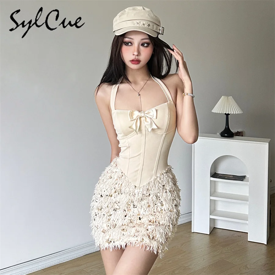 white christmas dresses Slit Hemline at Hem Basic Short Sleeve Dress Sexy Mature Socialite Dre –  Global Fashions GC main image 0