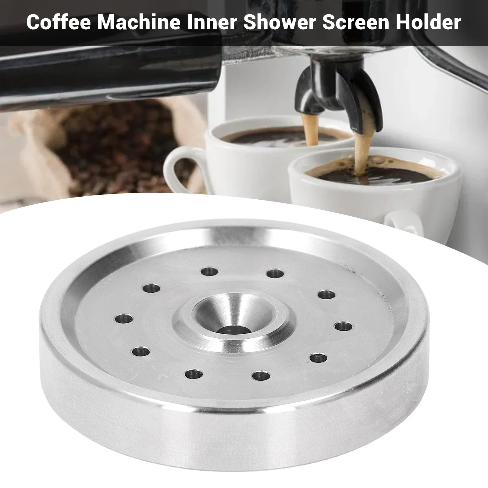 Coffee Machine Shower Dispersion Screen Coffee Machine Inner Shower Screen Holder Stable Easy Cleaning Uniform for Maintenance