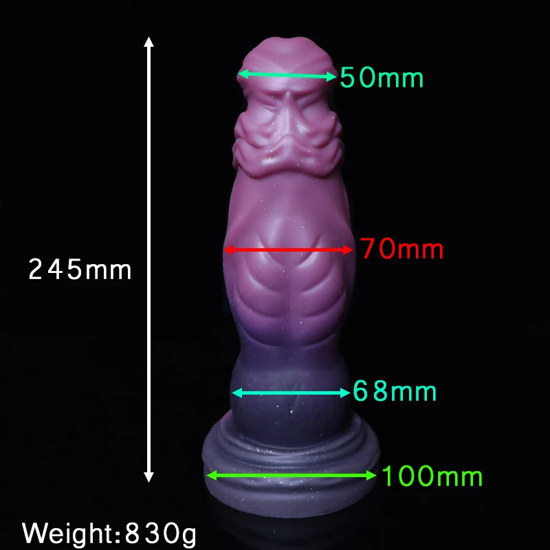 245 мм Фиолетовый силиконовый фаллоимитатор Анальная пробка с мощной присоской реалистичный пенис секс-игрушка гибкий Массаж точки G оргазм