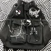 Sanrio Hello Kitty Dark Punk Rock Backpack New Japanese Style Harajuku Design Drawstring Shoulders Bag Y2k Girl Gothic Backpack 2