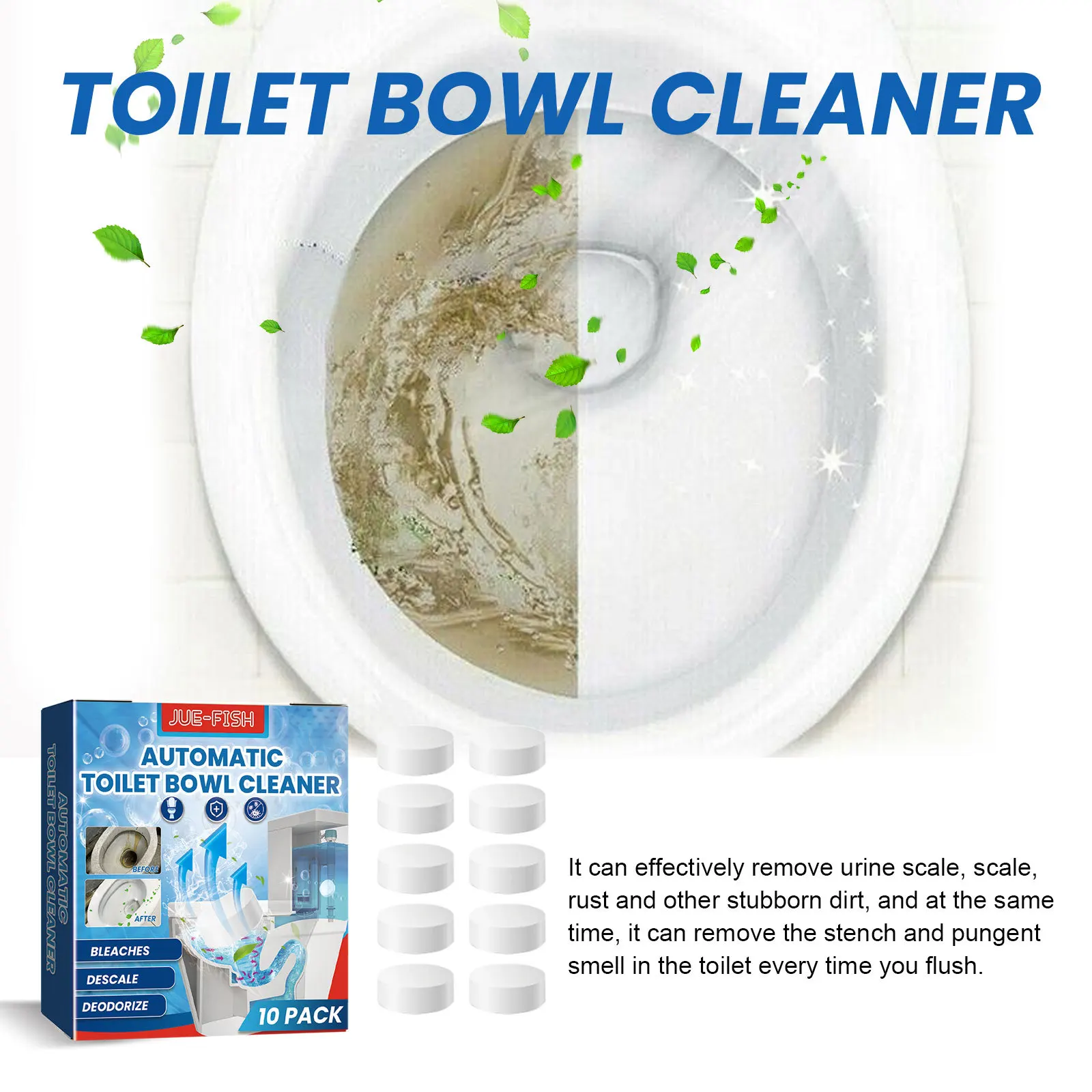 Toilet Cleaning Effervescent Tablets Toilet Bowl Cleaner Tank Stains Remover Clean Urine Scale Deodorant Cleansing Pills toilet cleaner toilet cleaner tablets floor cleaner tablets