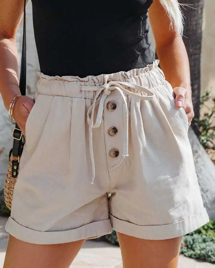 Summer Cargo Shorts Women's Shorts 2023 Women Wide Leg Shorts High Waist Cargo Casual Shorts for Women Skirt Shorts Women Summer