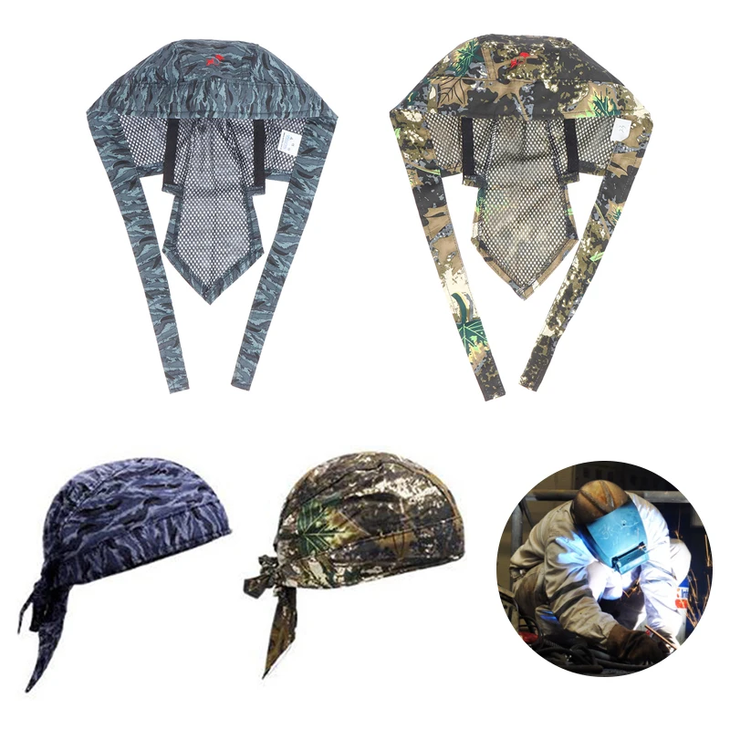 

Anti-scalding Hat Work Cap Protective Welding Hat Flame Retardant Fire Resistant Head Bandana Type Labor Insurance Welder