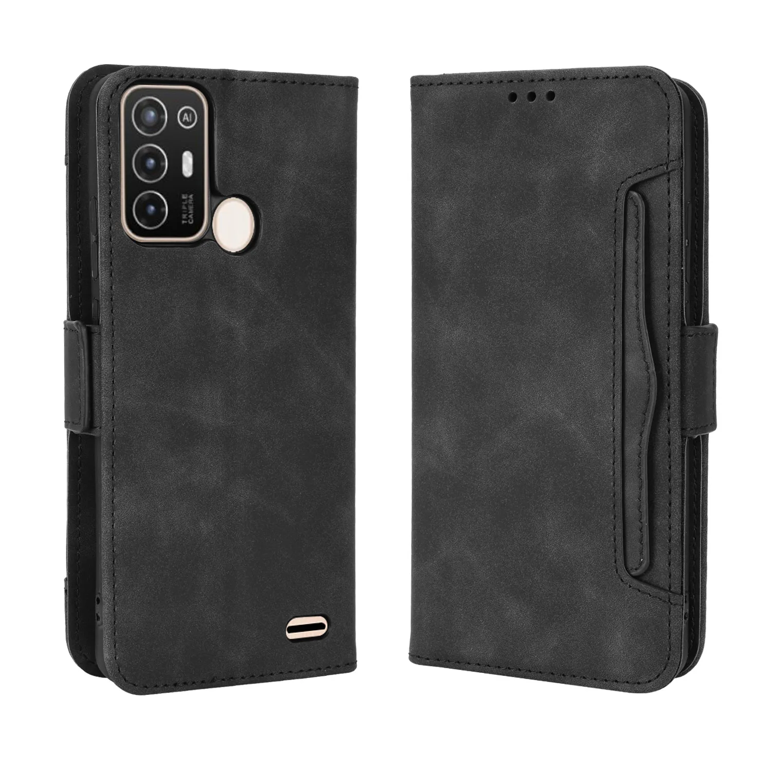 Per Zte Blade A52 Custodia Premium Portafoglio In Pelle Flip In Pelle Multi-Card Slot Cover Per Zte Blade A52 Bladea52 A 52 Case