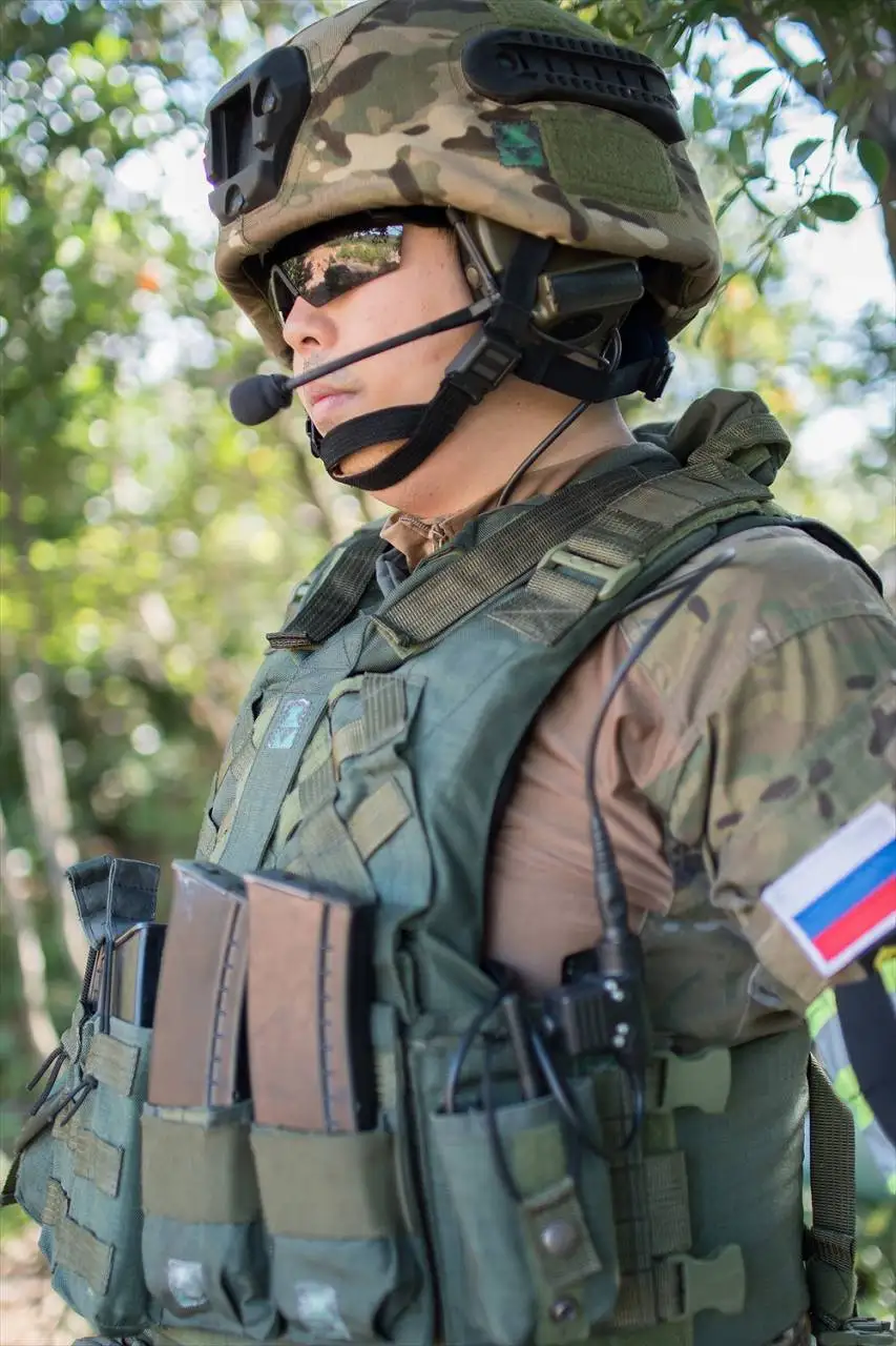Lightweight Tactical Russian RSP Helmet & Camouflage Helmet Cover