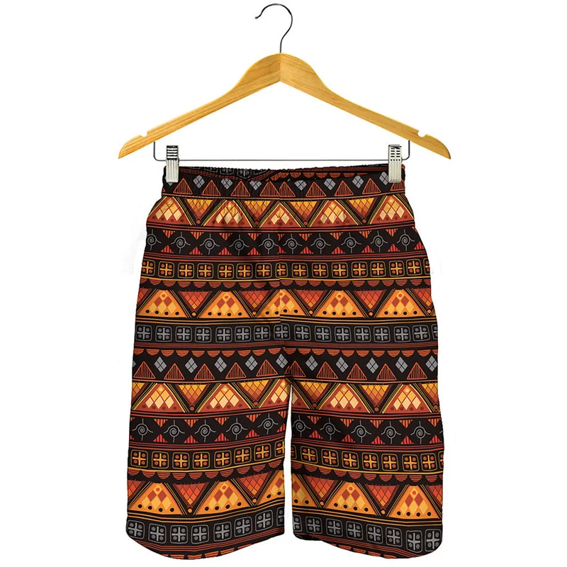 

African Ethnic Patterns Beach Shorts Men Women Summer Street Short Pants 3d Printed Surf Board Shorts Cool Swimming Trunks