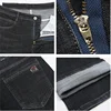 Black Summer Jeans 117CM Extra Long Tall Men Straight Thin Stretched High Waisted Male Denim Trousers Plus Size 42 44 Large Pant 5