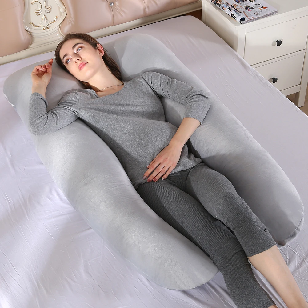 Pregnancy U-shaped Pillow 130*70cm Sleeping Waist Pillow For Pregnant Women Nursing Breastfeeding Cushion For Women