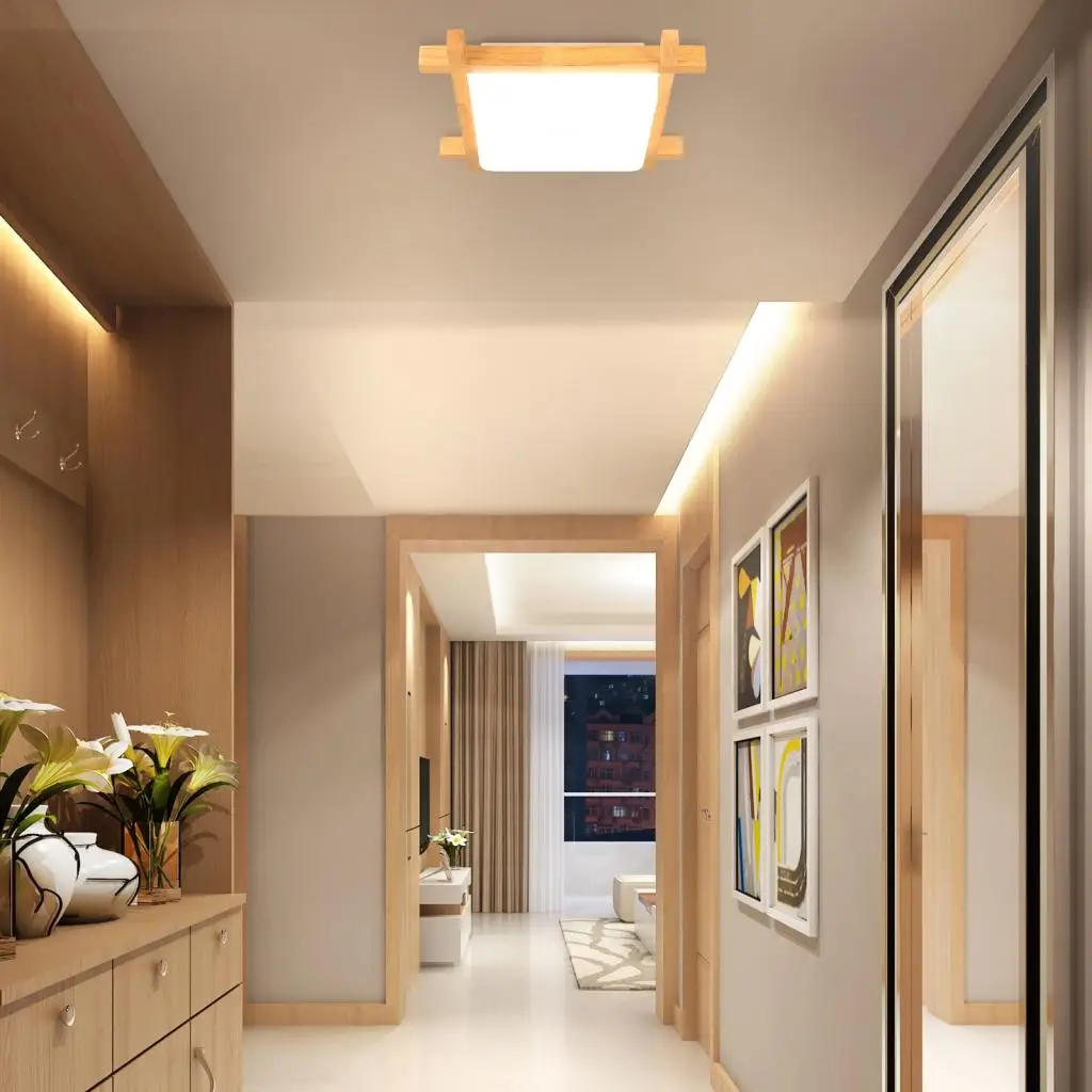 

Modern LED Ceiling Light Wood For Room Decoration Bedroom Ceiling Lamp Corridor Balcony Lighting Living Room Ceiling chandelier