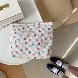 1 Pc Cartoon Baby Diaper Bag for Women Aesthetic Floral Bear Infant Baby Diaper Organizer Portrable Travel Baby Item Storage Bag