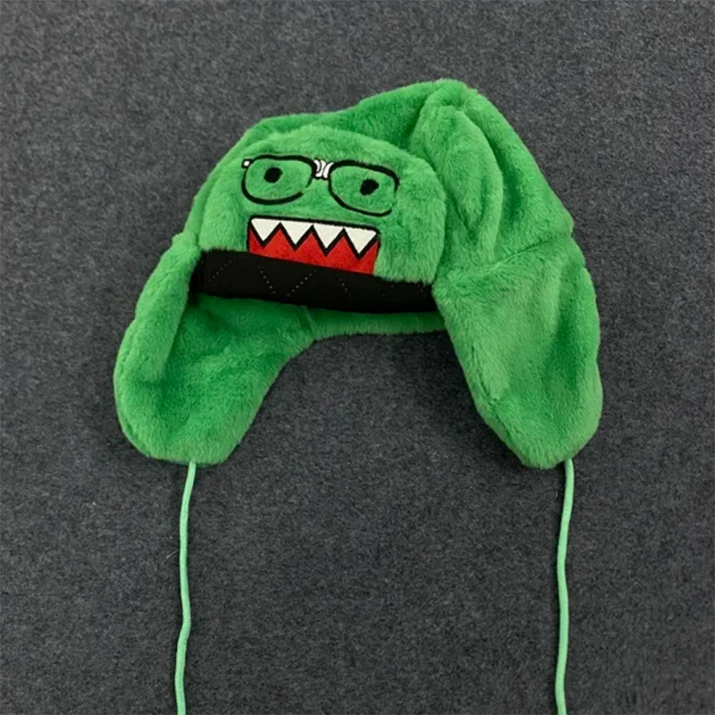 Outdoor Neue Brille Domo Kun Cartoon Bestickte Strickmütze im Gleichen Stil Warme Winddichte Hip-Hop Lässige Trendige Mütze Herbst Winter – Detail 12