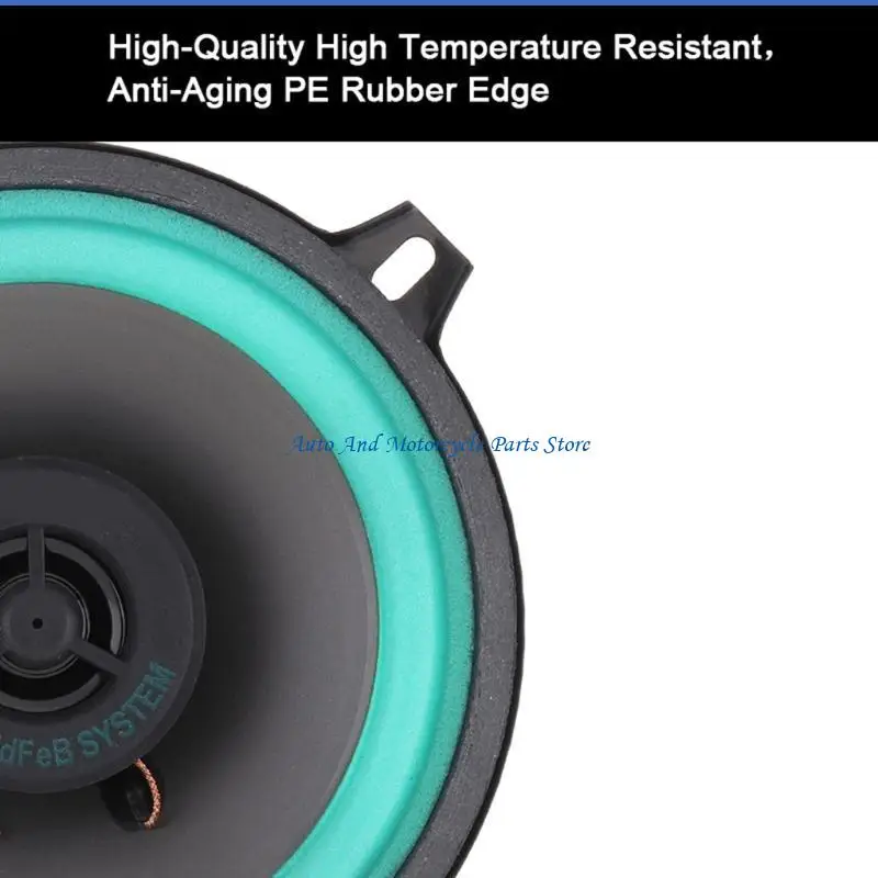 P9FD 자동 자동차 HiFi 동축 스피커 차량 문 오디오 음악 스테레오 전체 범위 주파수 스피커 방습 4/5/6.5