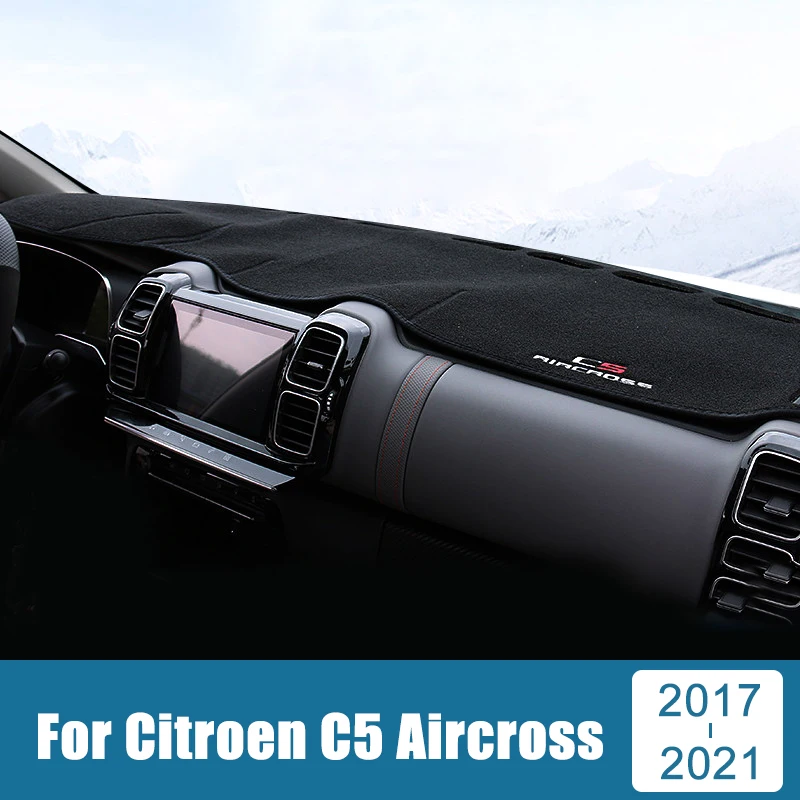 

Car Dashboard Cover Dash Mat For Citroen C5 Aircross 2017 2018 2019 2020 Auto Dash Mat Non-Slip Sun Shade Pad Carpet Accessories
