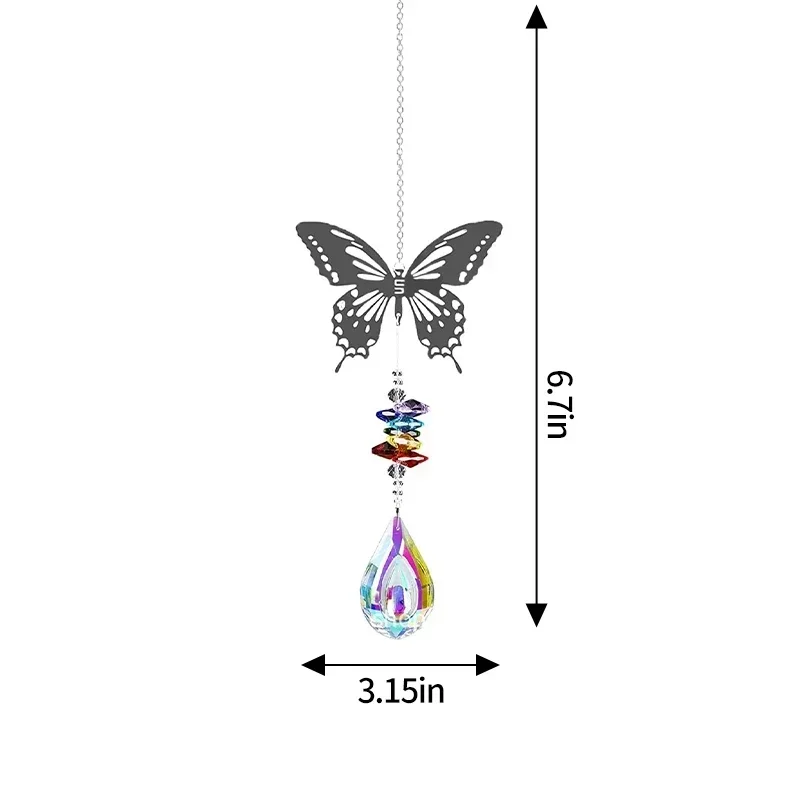 Sun Catcher Sun Catchers Window Ornament Hanging Crystal Wind Chimes Sun Catcher for Room Garden Decor
