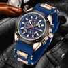 2PCS Men's Watch Set Business Fashion Classic Three Eye Quartz Watch Set Suitable for Business Event Clothing Matching 5