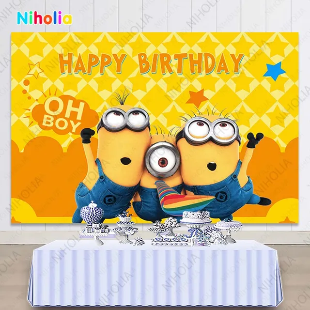 The Minions Backdrop For Background Yellow Kids Birthday Party Cartoon Decor Photography Studio Booth Props Banners - AliExpress the-minions-backdrop-for-background-yellow-kids-birthday-party-cartoon-decor-photography-studio-booth-props-banners-aliexpress