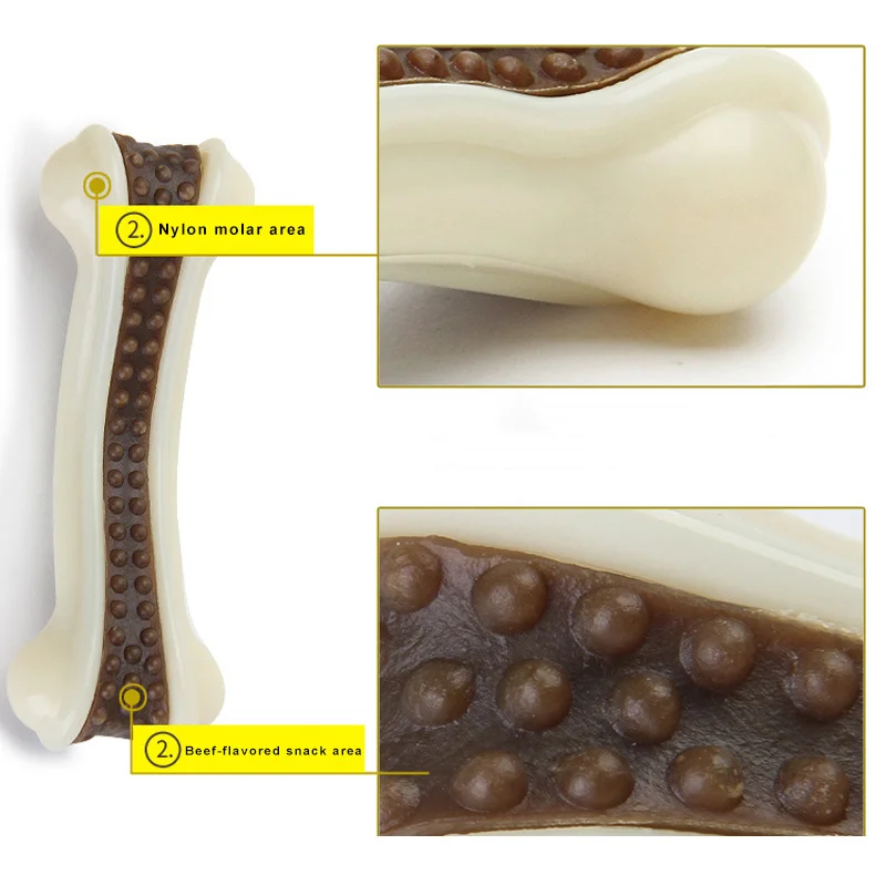 

Dog Chew Toy Bone Shape Bite-resistant Teeth Cleaning Chew Stick Pet Accessories Bone Shape Bite-resistant Cleaning Teeth