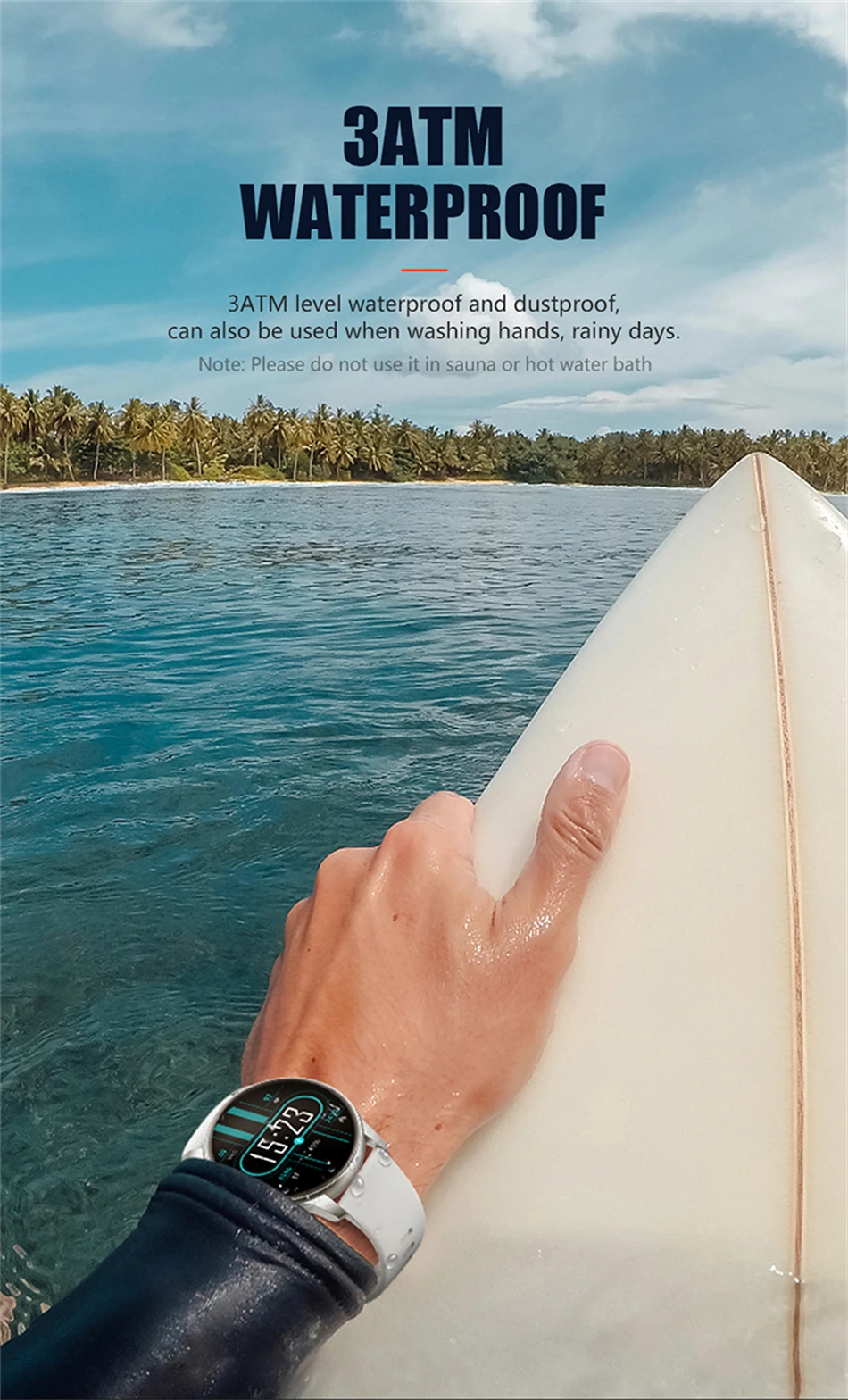 KALOSTE New Smart watch Men 360*360 AMOLED Full Touch Sport Fitness Tracker Women Smartwatch Clock Man For Huawei Xiaomi apple