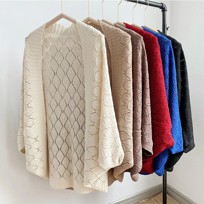 

Fashion Solid Knitted Ponchos For Women Winter Warm Thick Oversized Shawls and Wraps Cashmere Pashmina Female Bufanda Mujer 2023