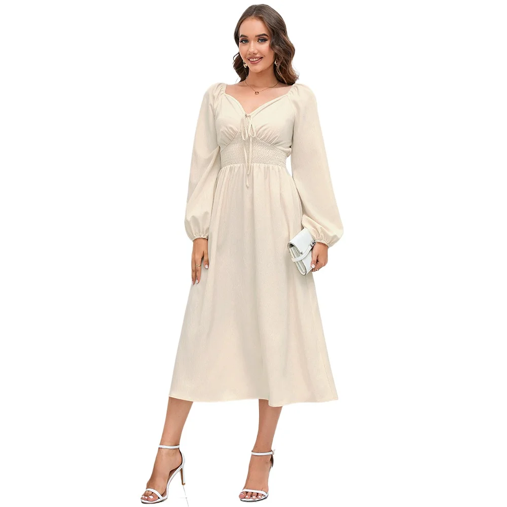 

Long Sleeve Dresses Sixy Dress Women Elegant Luxury Large Size Skirts Womens Pretty Women's Party Prom Offer Liquidation Midi