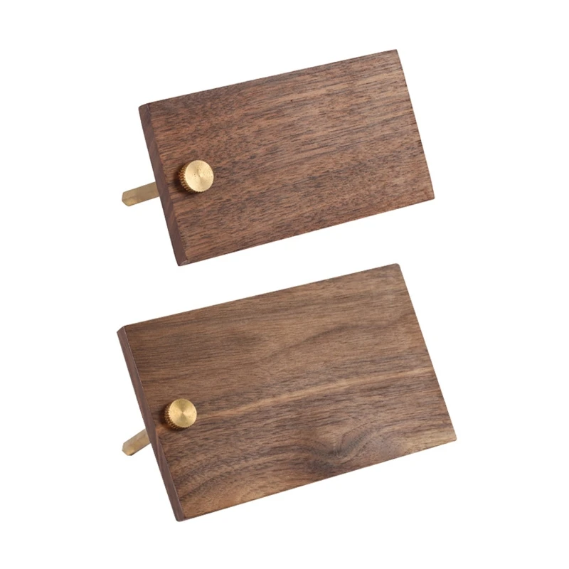 

XXUD Прямоугольный деревянный стол, подставка для номера, держатель для заметок, деревенский держатель для карточек для офиса,