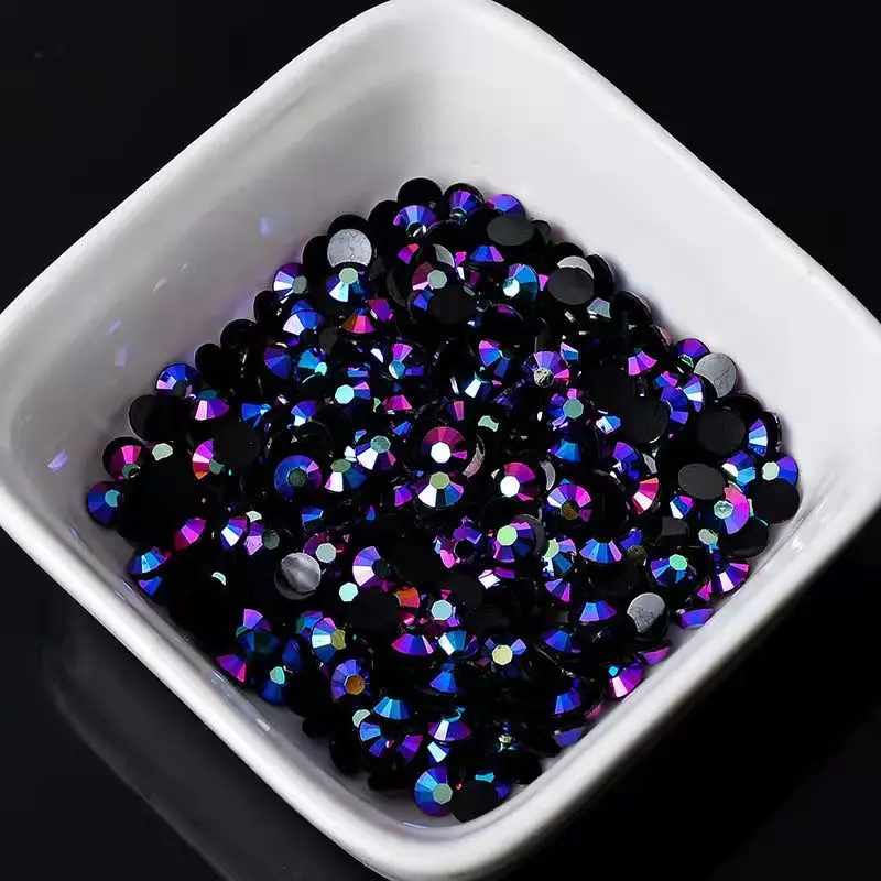 Large package 2-6mm AB jelly resin nail art rhinestone nail accessories DIY jelly rhinestone 3D mobile phone accessories