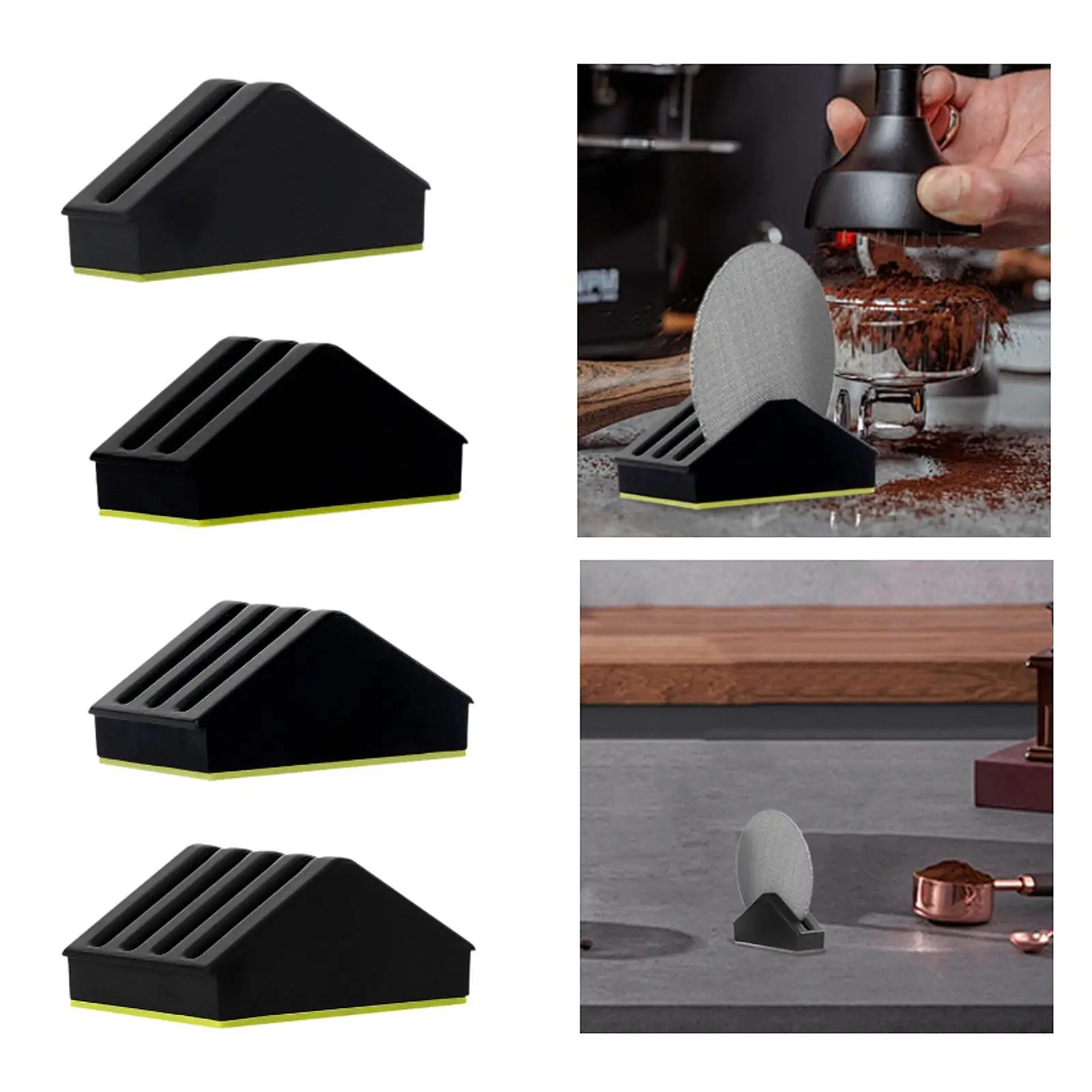 Coffee Filter Storage Stand Black Reusable Coffee Machine Accessories for 51mm Accessories Espresso Distribution Tool Espresso