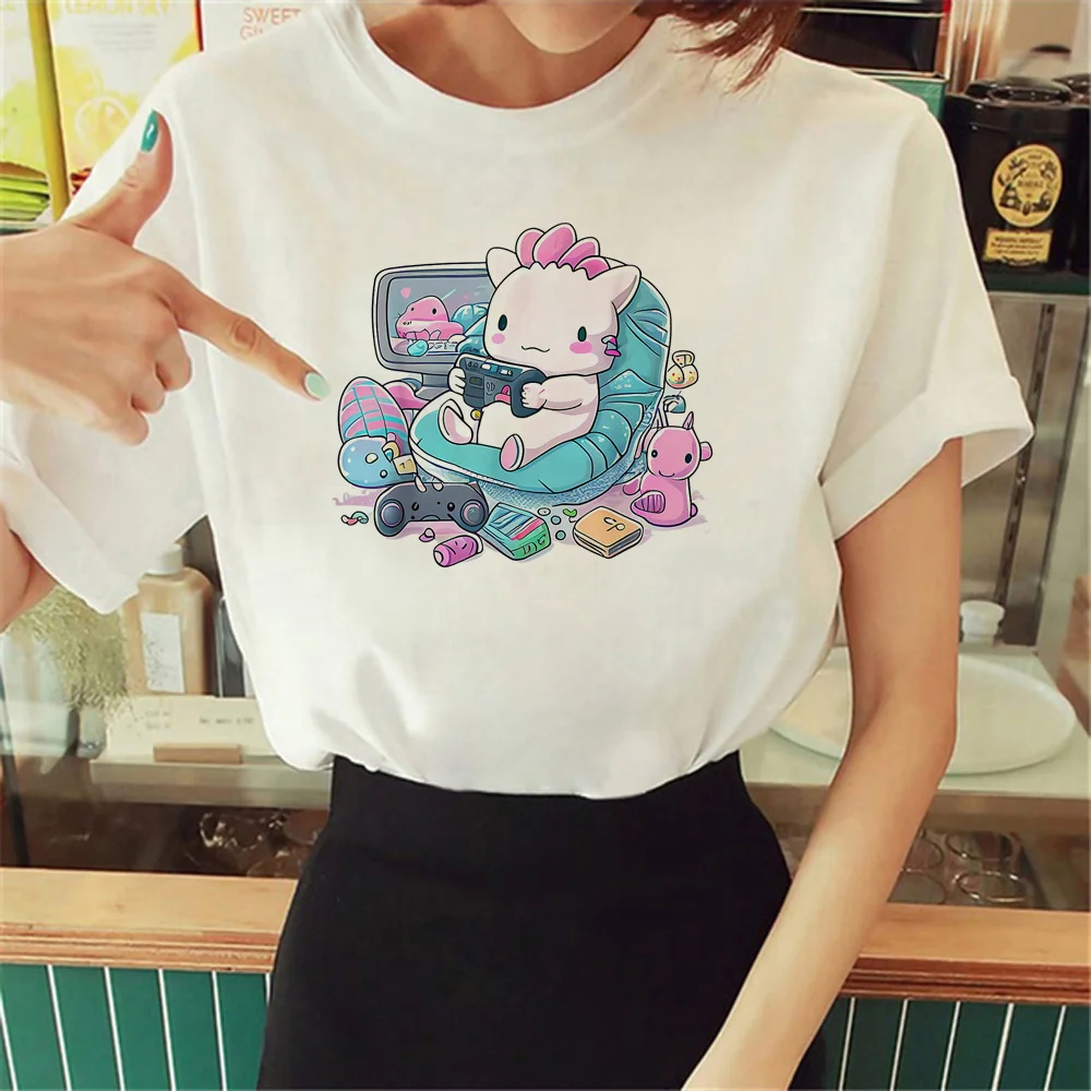 

Axolotl Топ Женская комиксная уличная одежда Манга футболка для девушек уличная одежда дизайнерская y2k одежда