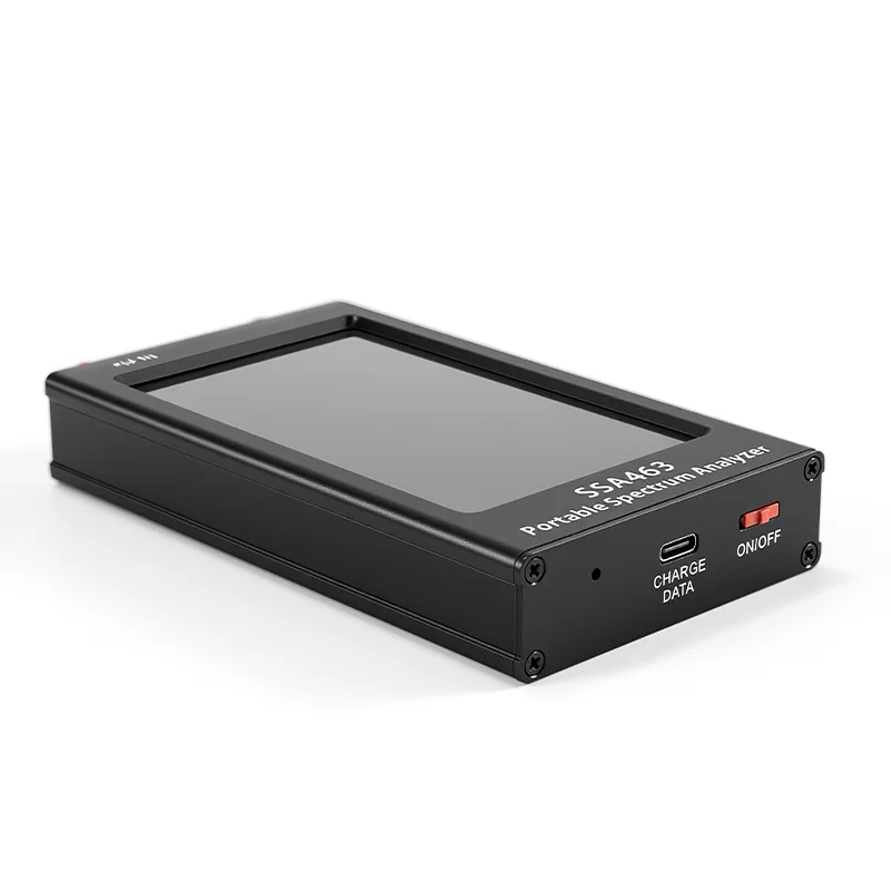 SSA463 휴대용 35MHz-6.3GHz 고정밀 스펙트럼 분석기 2MHz/250kHz/15kHz 전환 가능 RBW, 4.3인치 화면 탑재