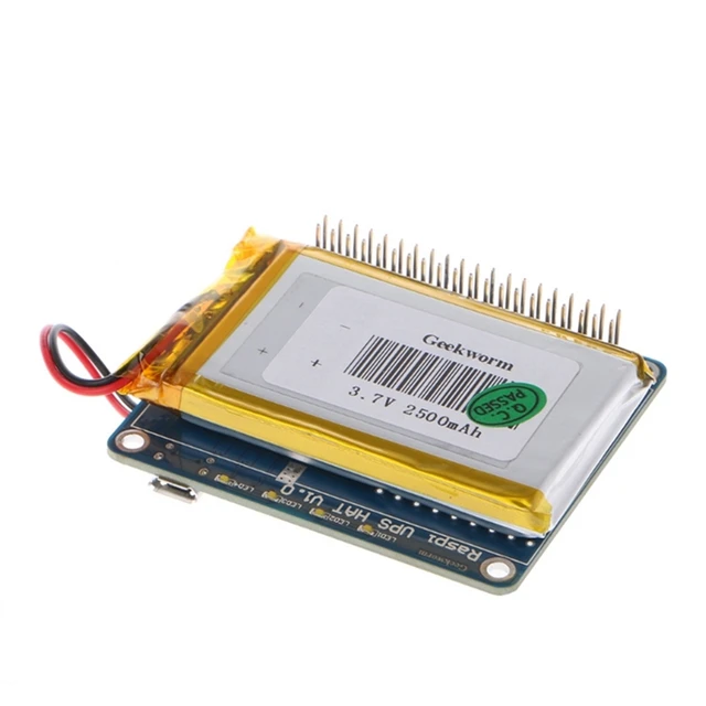 Li-polymer Battery HAT for Raspberry Pi, SW6106 Power Bank