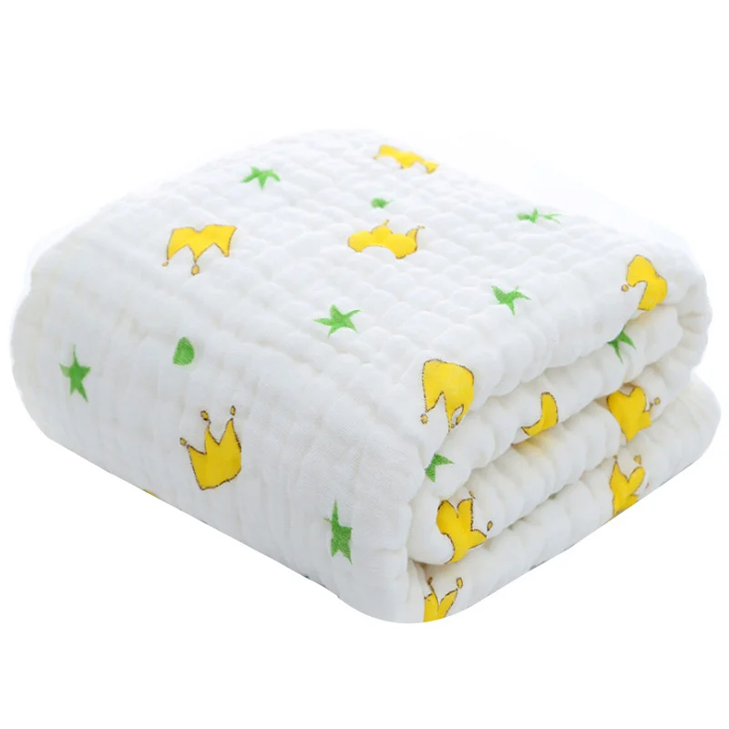 Asciugamano da Bagno per Neonati, Accappatoio in Mussola per Neonati e Bambini, Panno per il Bagnetto, Coperta in Cotone con Disegni Cartoon per Bambini e Bambine - immagine 2