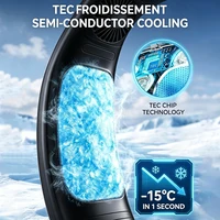 Ventilateur de cou de refroidissement à semi-conducteur sans lame, Mini refroidisseur d'air Super Cool, mains libres, silencieux, pour voyage, étude, utilisation quotidienne en été 3