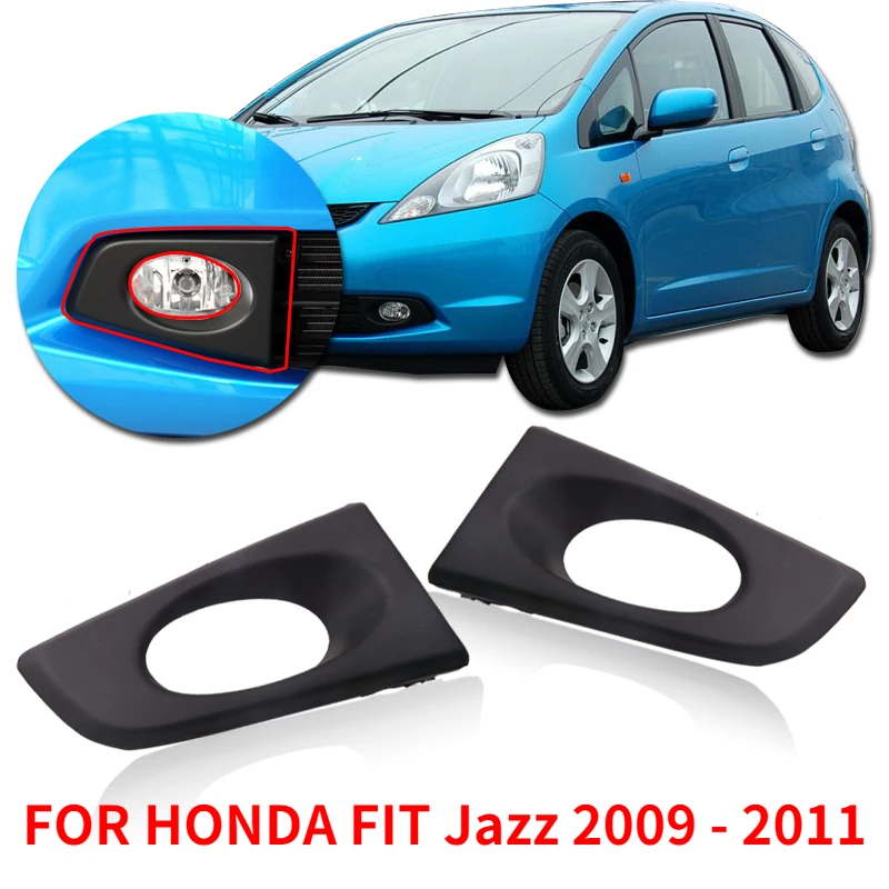 Capqx 2pcs Front Bumper Foglight Lid Fog Light Frame Foglamp Fog Light