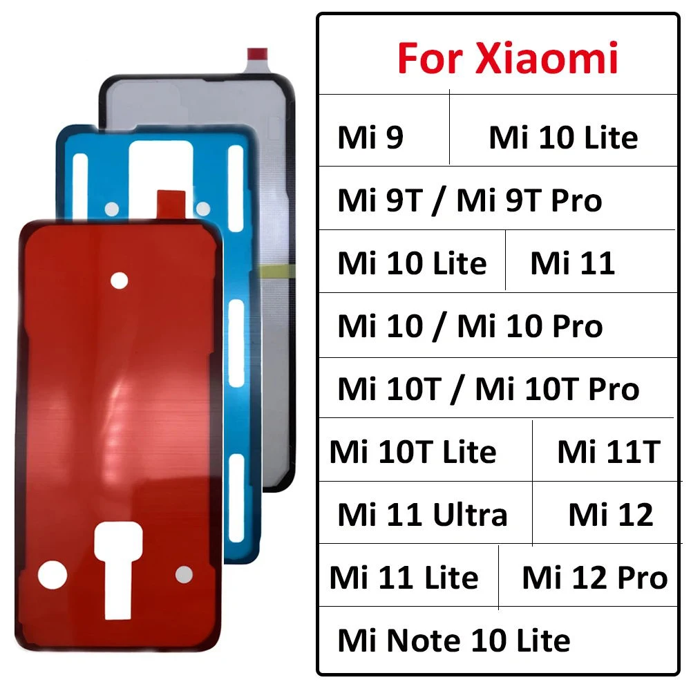 Verre Arrière Adhésif Pour Redmi 9T / 9T Pro - Couleur Rouge - Compatible Remplacement écran - Neuf