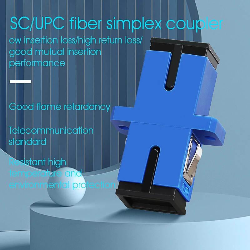 Fiber Optic Simplex Coupler SCUPC/SCAPC Connector SM Optical Fiber Adapter Single Mode Flange Tools 10PCS/50PCS fiber optic adapter