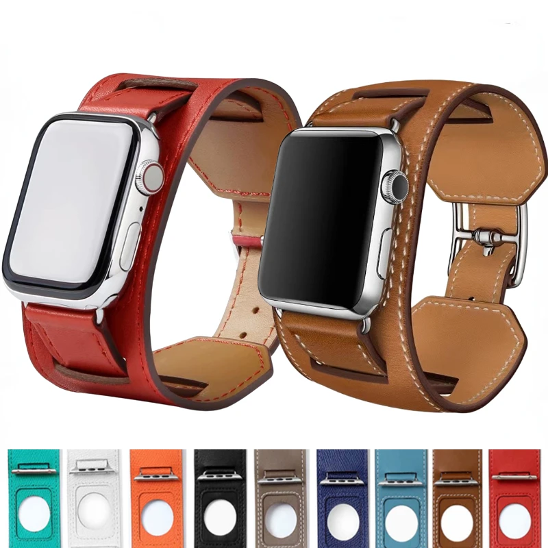

Leather Loop Strap For Apple Watch Band Ultra 49mm 45mm 41mm 49mm Sports Bracelet Band iWatch 6 5 4 3 SE 44mm 40mm 42mm Correa