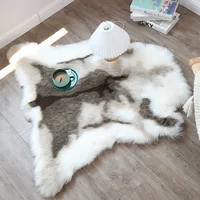 Faux Reindeer Fur Carpet Rug Plush Chair Cushion Sofa Cover Imitation Animal Leather Christmas Gift 2