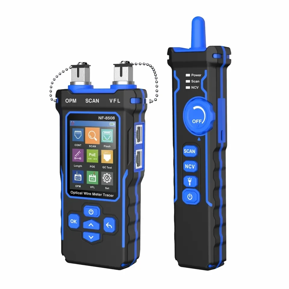 

OPM VFL PoE tester Cable finder NF-8508 Optical Power Meter Fiber Rj45 Network Cable Tester