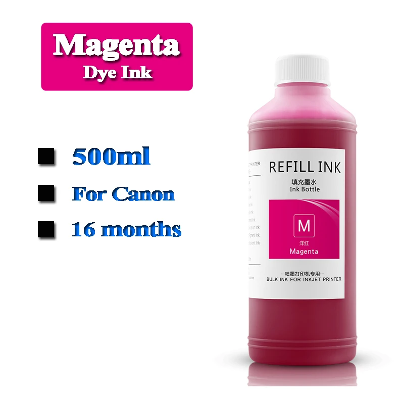 500ml PFI-107 102 104 pigment & Dye ink For Canon IPF 500 700 710 650 655 750 755 600 610 760 765 670 680 685 770 780 printer dye ink kit,ink refill kit,dye ink refill,inkjet printer ink,ink cartridge refill kit,ink refill