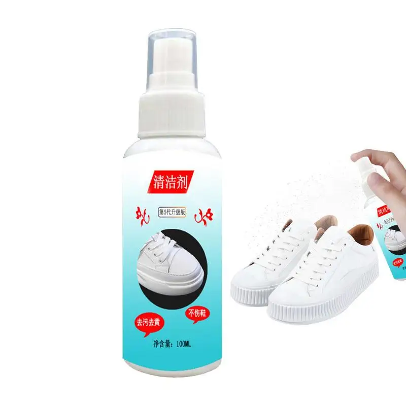 

Shoe Cleaner Spray Gym Shoe Cleaner Effective Gentle Dirt Remover for Cleaning Supplies 100ml White Shoes Cleaning Spray