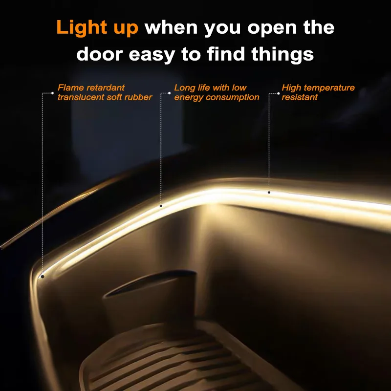 LED Atmosphere Lamp BLALION Frunk LED Strip Modified Ambient Light For Tesla Model 3 Y S 5M Waterproof