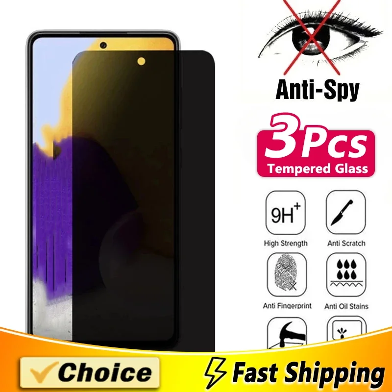 3 шт., 3D Защитные пленки для экрана для OPPO A79 A83 A85 Power, противошпионская защита для OPPO A91 92S 98(5G) 94 96 97, закаленное стекло