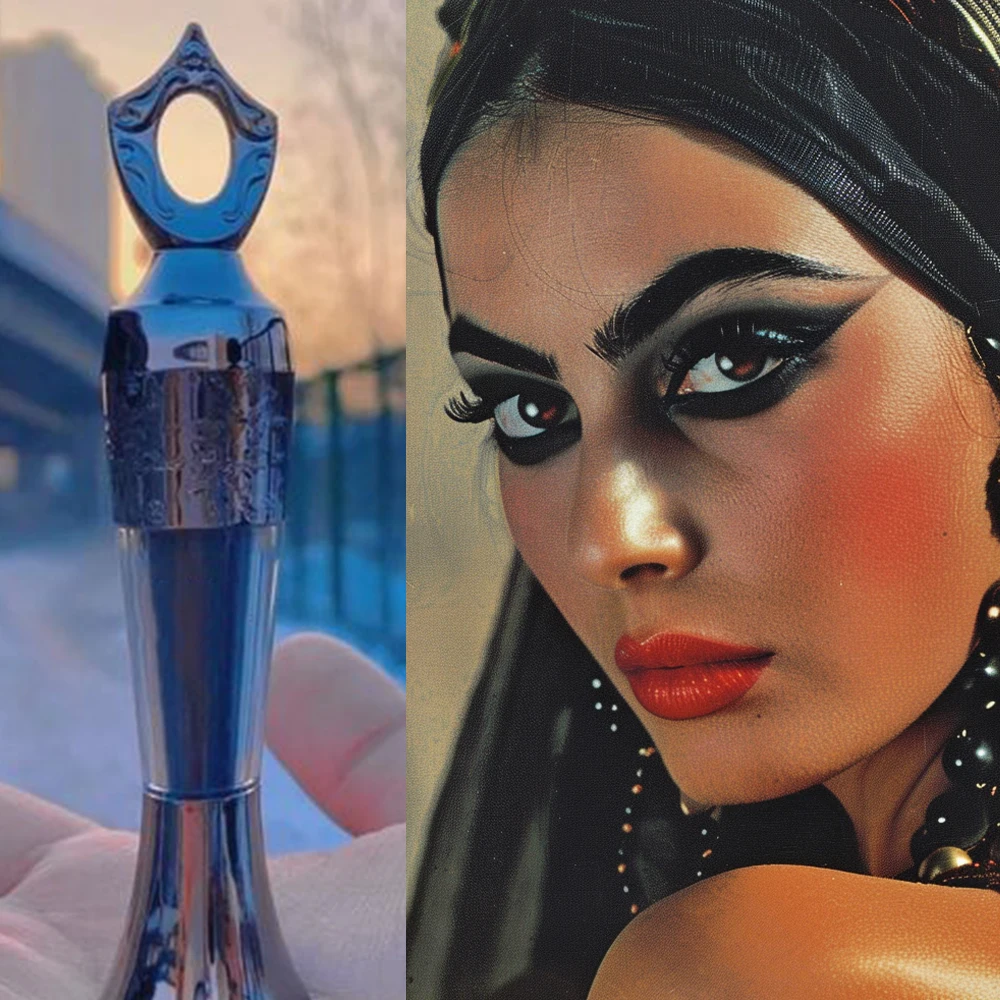 Powder Eyeliner Natural Long-Lasting Eyeliner for Middle Eastern Africa Women