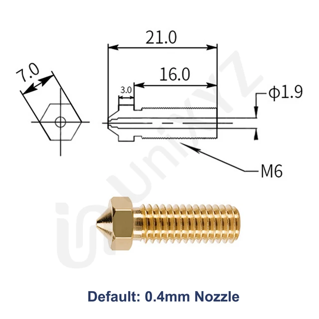 Kit Estensione Per Stampante 3D Artillery Sidewinder X1/X2 - Hot End E Accessori