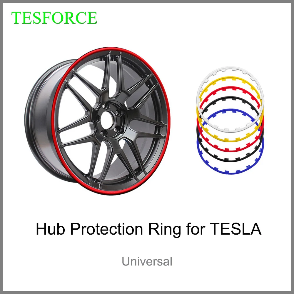 

Резиновое защитное кольцо для Tesla Model 3/Y 2017-2022, 18/19/20 дюймов, 4 шт., обода для края колеса, наклейка с защитой от царапин